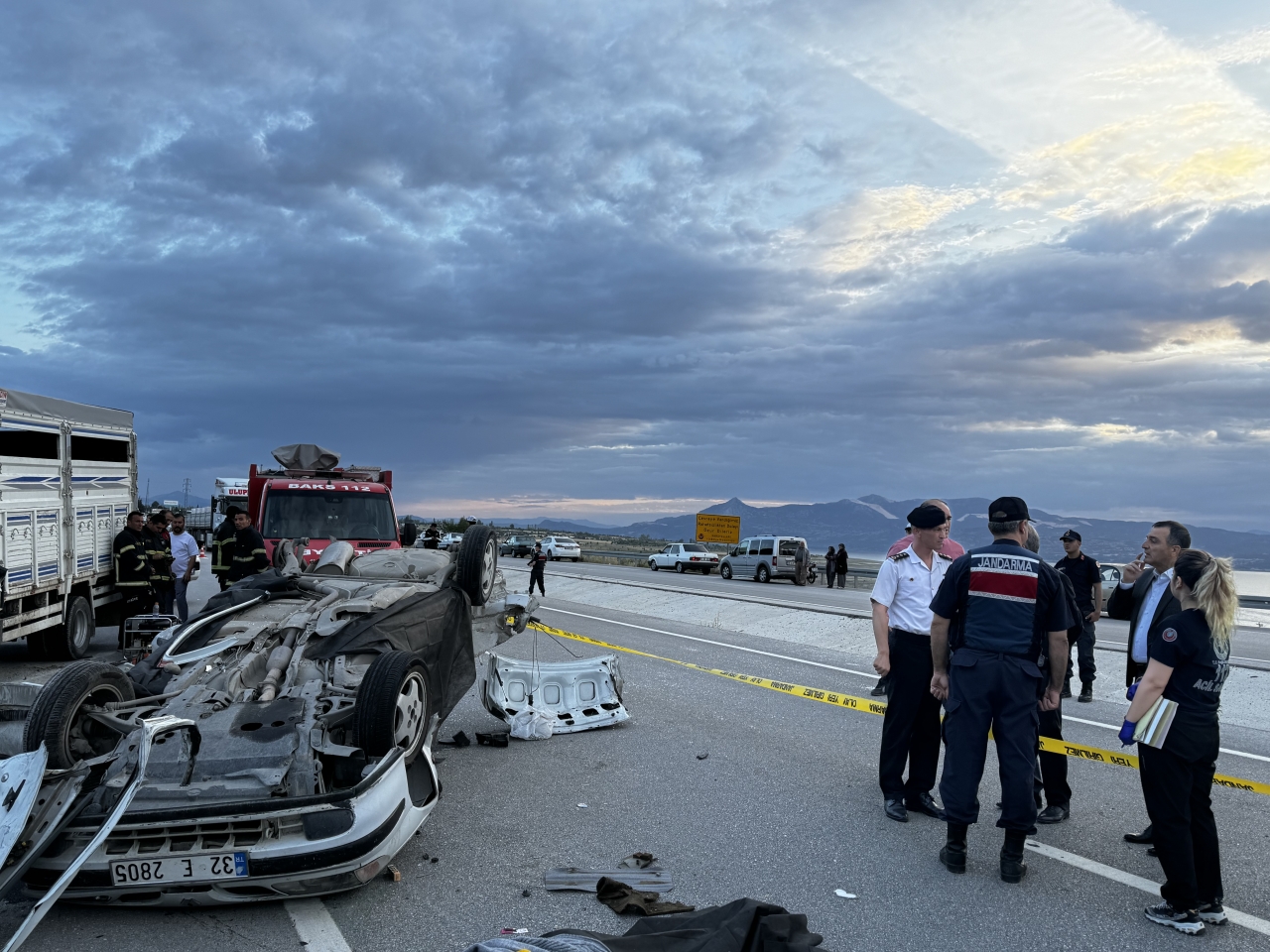 Burdur'da Trafik Kazasında 3 Kişi Öldü, 2 Kişi Yaralandı