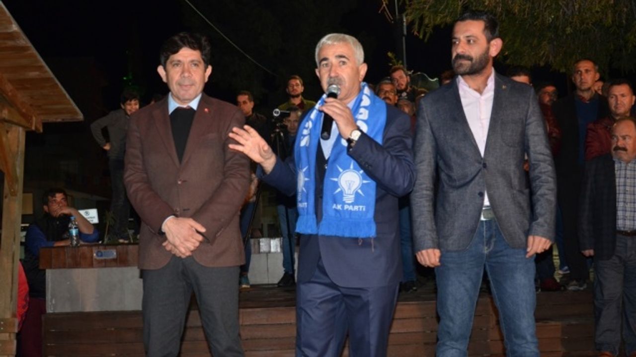 Başkan Süleyman Topcu’nun adaylığı miting havasında kutlandı.