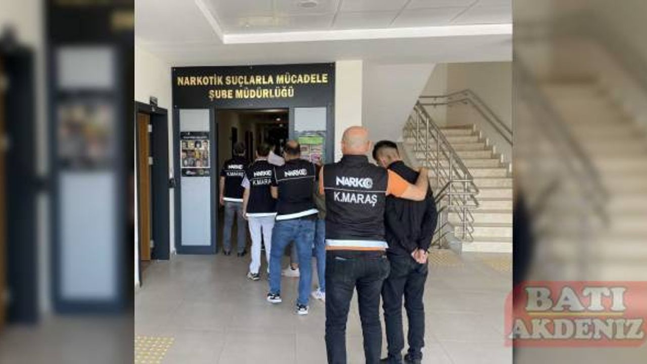 Kahramanmaraş'ta uyuşturucu operasyonunda yakalanan 4 zanlı tutuklandı
