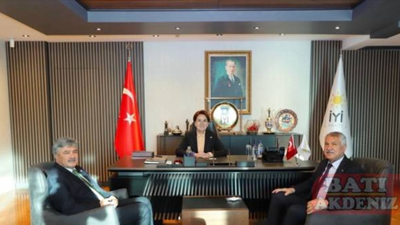 İYİ Parti Genel Başkanı Akşener, Adana Büyükşehir Belediye Başkanı Karalar'ı kabul etti