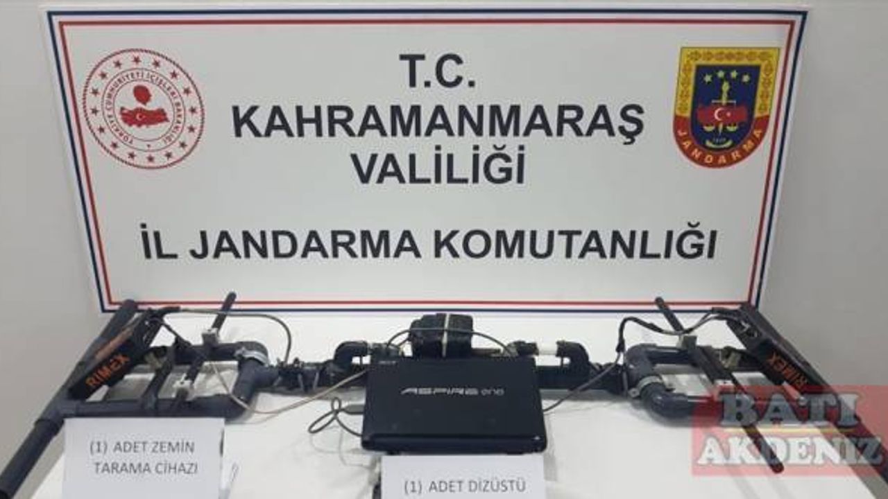 Kahramanmaraş'ta kaçak kazı yapan 4 zanlı yakalandı