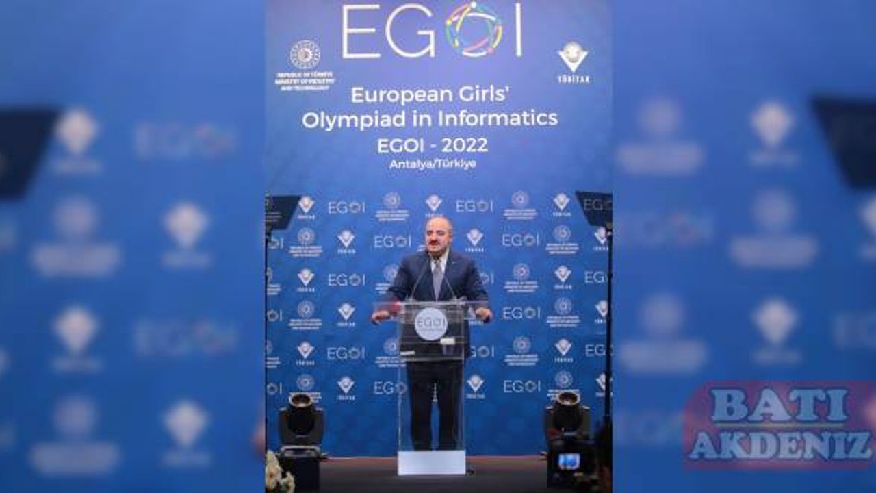 TÜBİTAK Başkanı Mandal, Avrupa Kızlar Bilgisayar Olimpiyatı Ödül Töreni'nde konuştu: