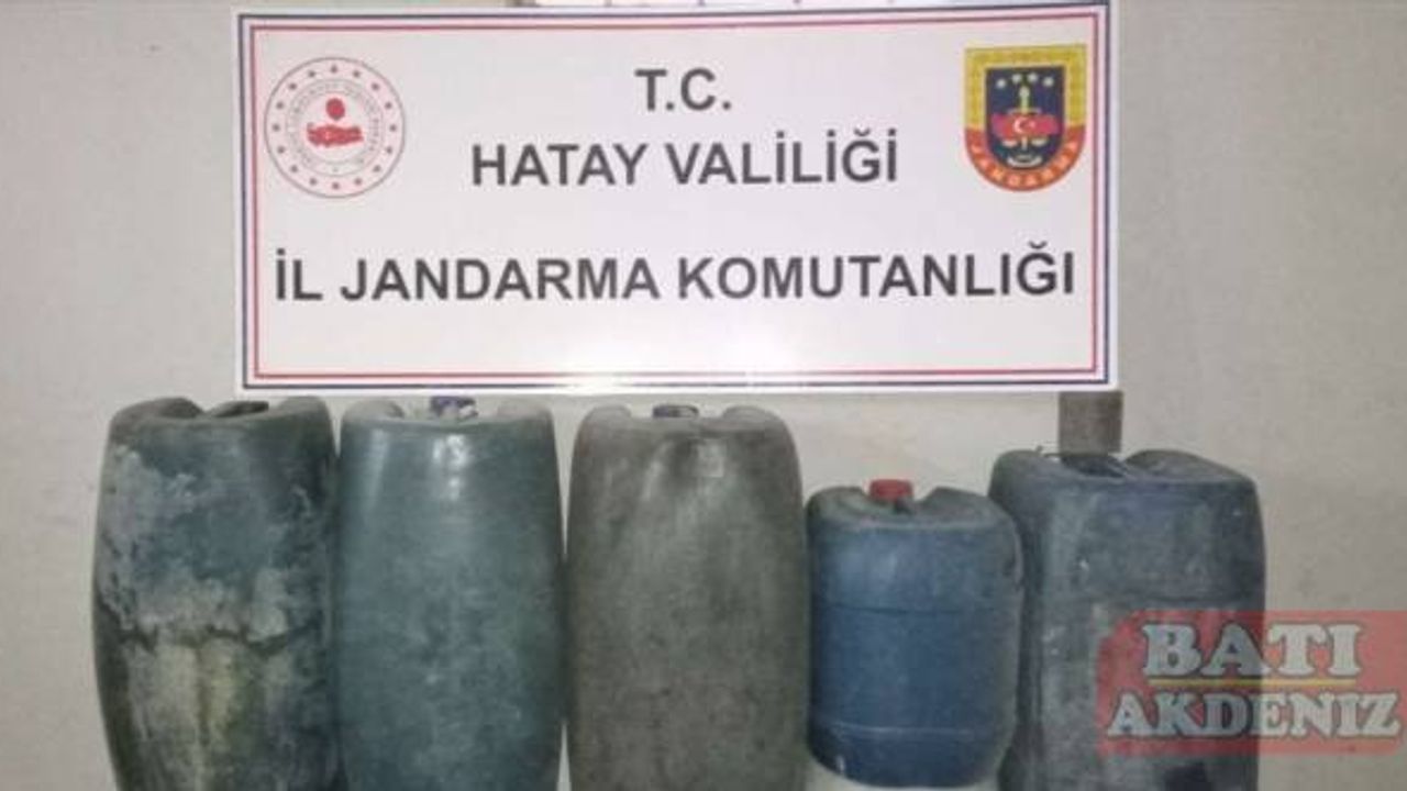 Hatay'da 1160 litre gümrük kaçağı akaryakıt ele geçirildi