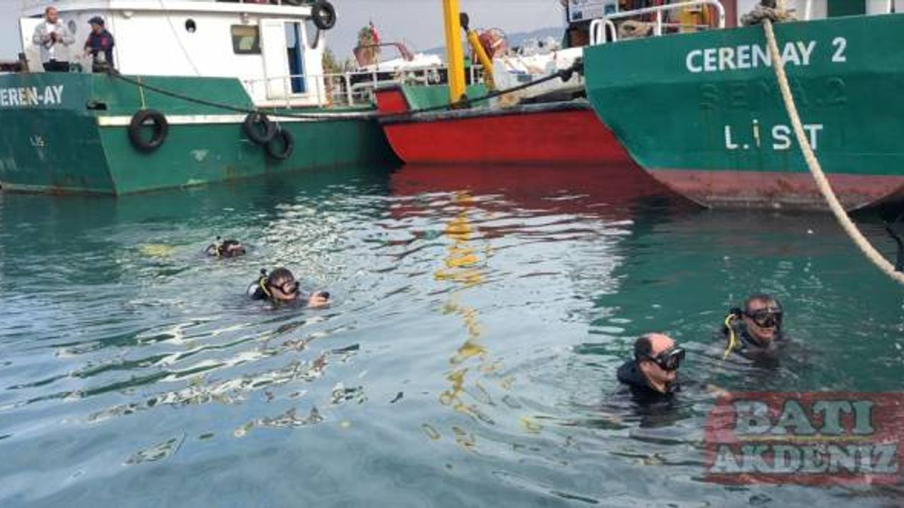 Hatay'da su altında ve kıyıda temizlik yapıldı