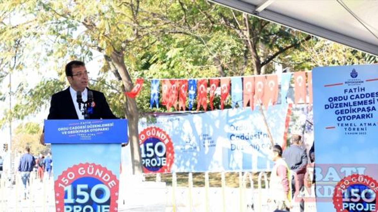 İBB'nin Ordu Caddesi düzenlemesi ve Gedikpaşa Otoparkı yatırımlarının temeli atıldı
