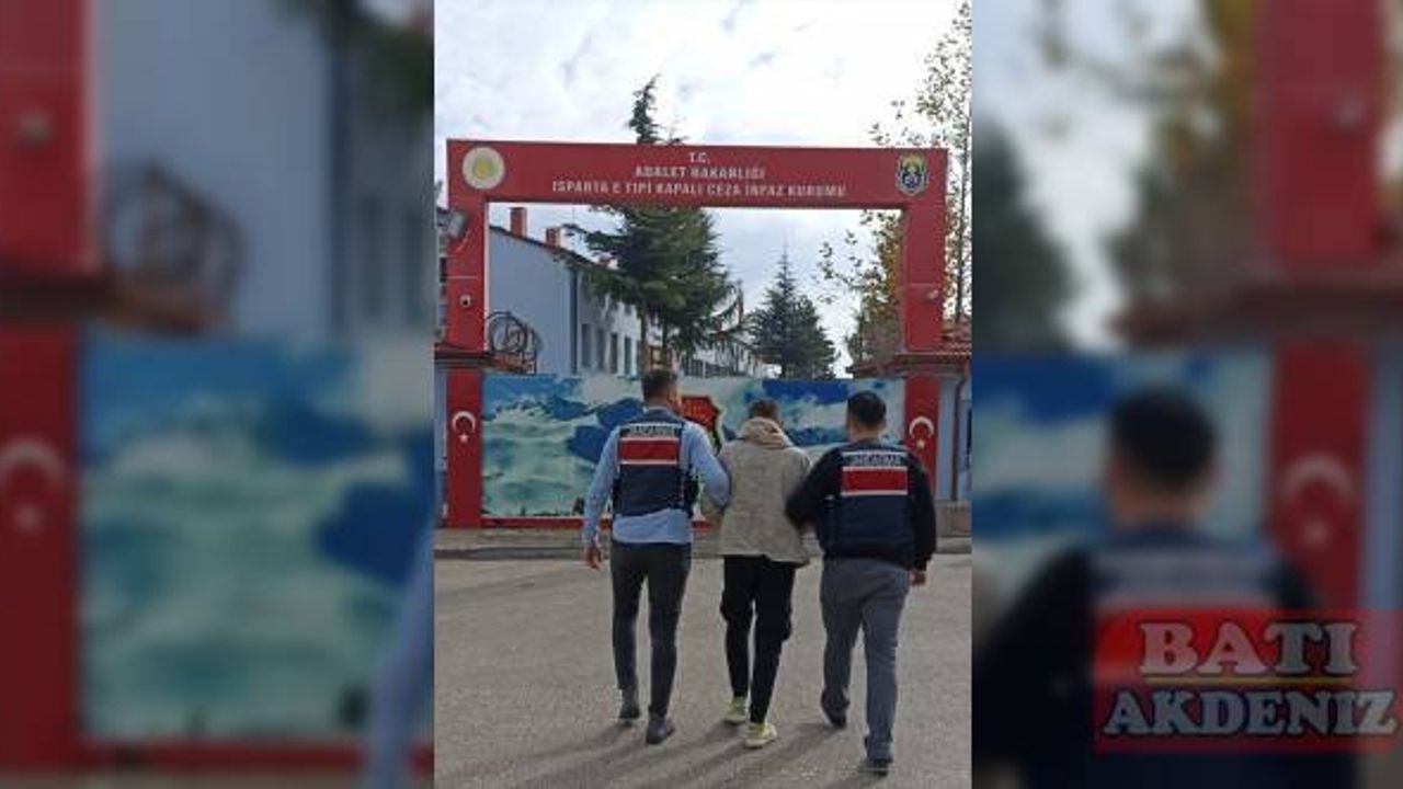 Isparta'da 12 yıl hapis cezası bulunan firari hükümlü yakalandı