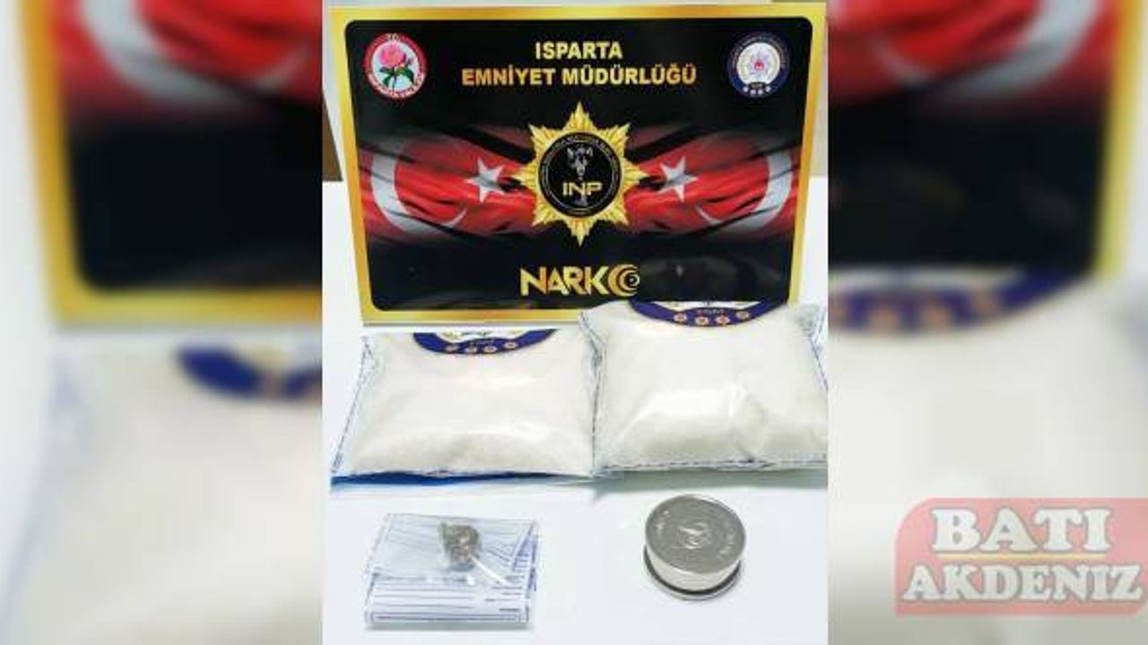 Isparta’da düzenlenen uyuşturucu operasyonunda yakalanan şüpheli tutuklandı