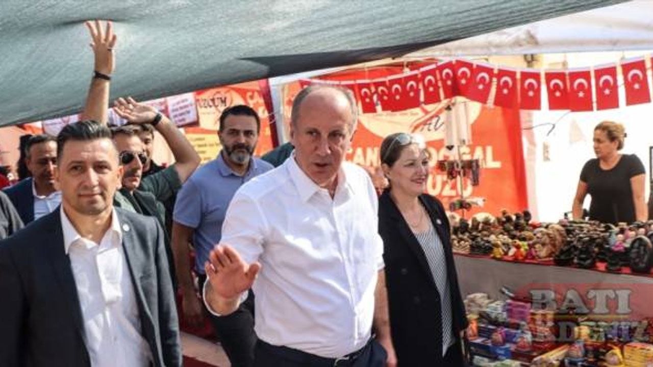 Memleket Partisi Genel Başkanı İnce, Mersin'de esnafı ziyaret etti