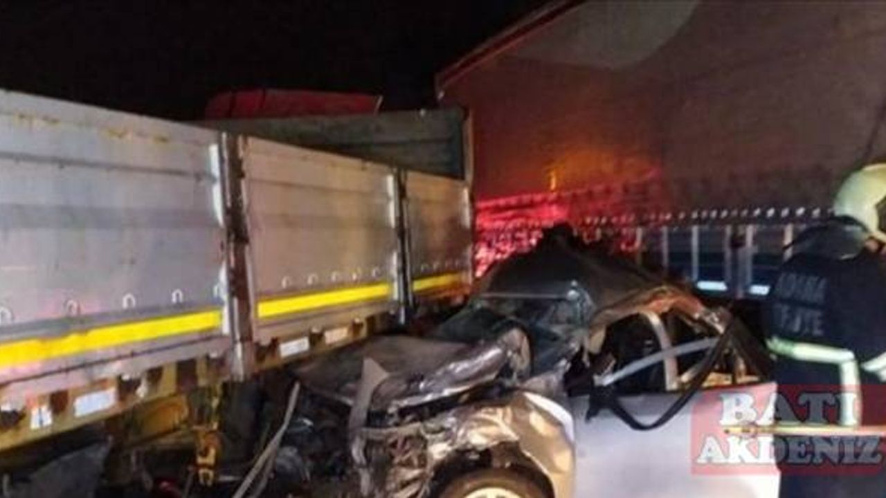 Mersin'de zincirleme trafik kazasında bir kişi öldü, 7 kişi yaralandı