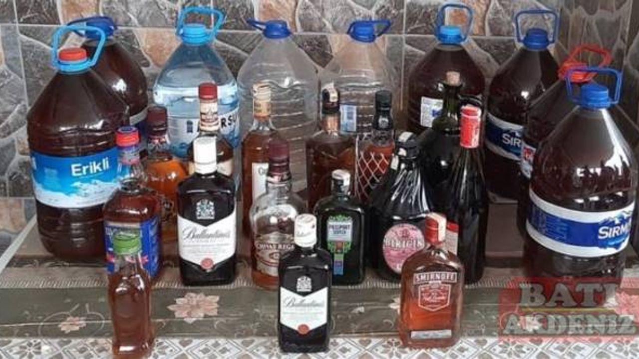 Adana'da 1071 litre sahte ve kaçak içki ele geçirildi