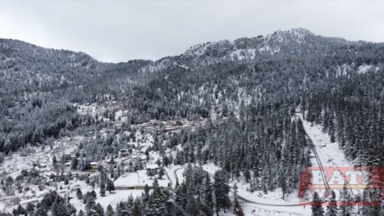 Adana'daki Armutoluğu Yaylası beyaz örtüyle kaplandı