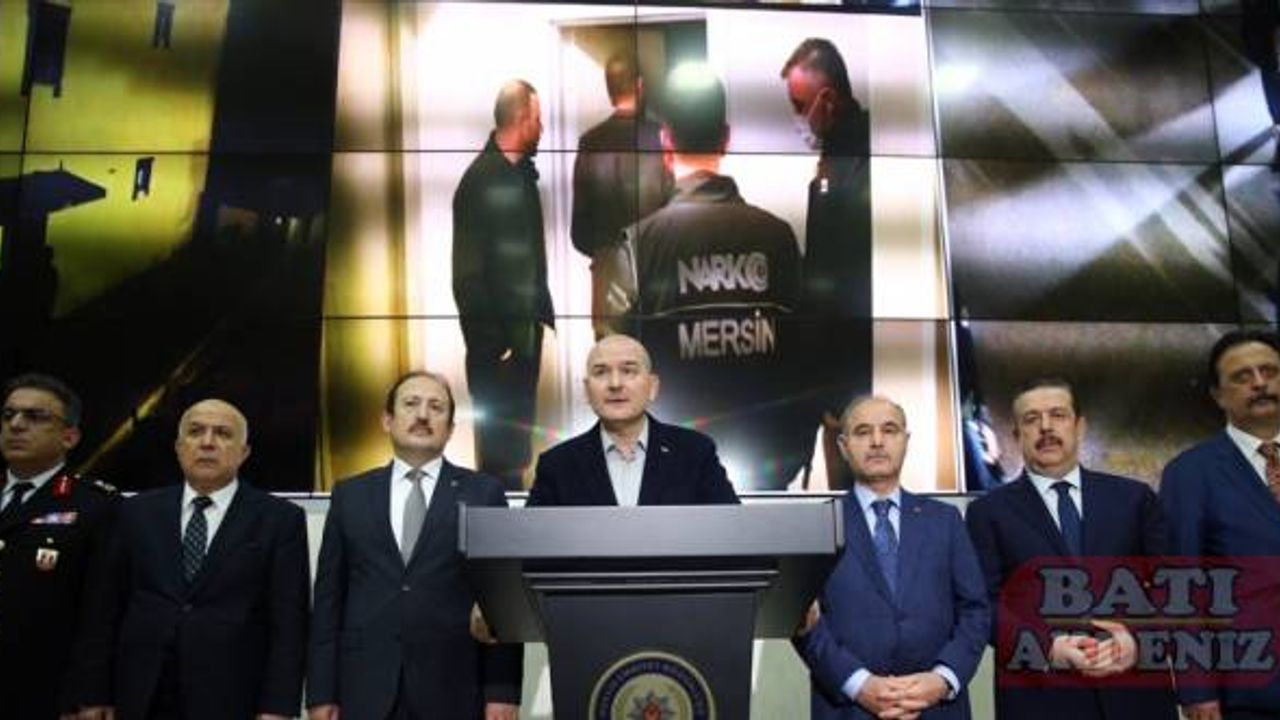 İçişleri Bakanı Soylu Mersin'de "Kökünü Kurutma Operasyonu"na ilişkin konuştu: