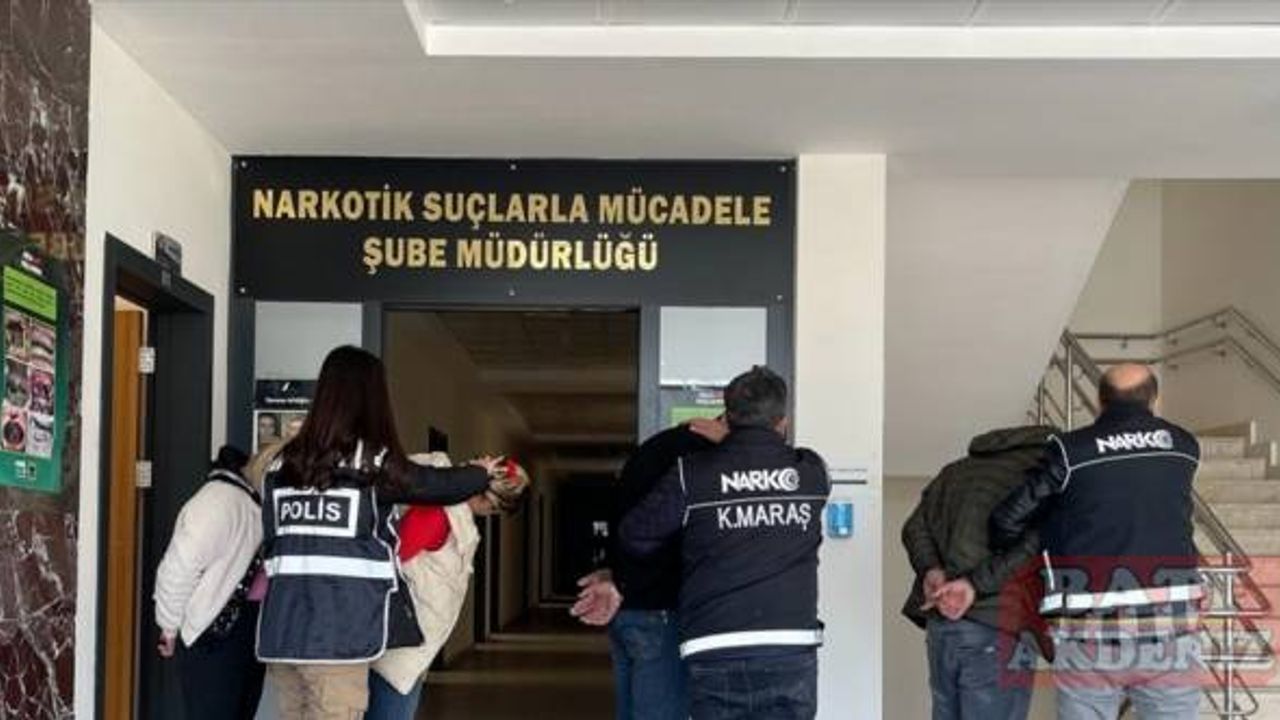 Kahramanmaraş'ta uyuşturucu operasyonunda yakalanan 4 şüpheli tutuklandı