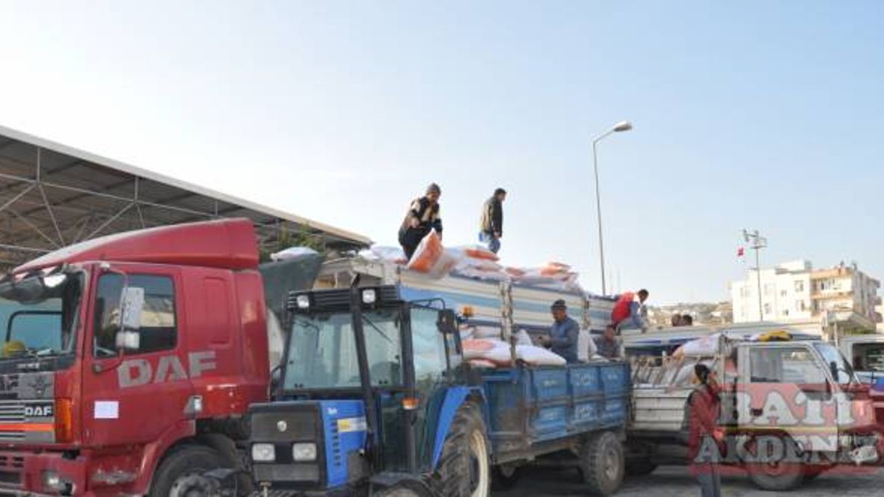 Mersin'de besicilere 18 bin ton yemlik arpa dağıtımı başladı