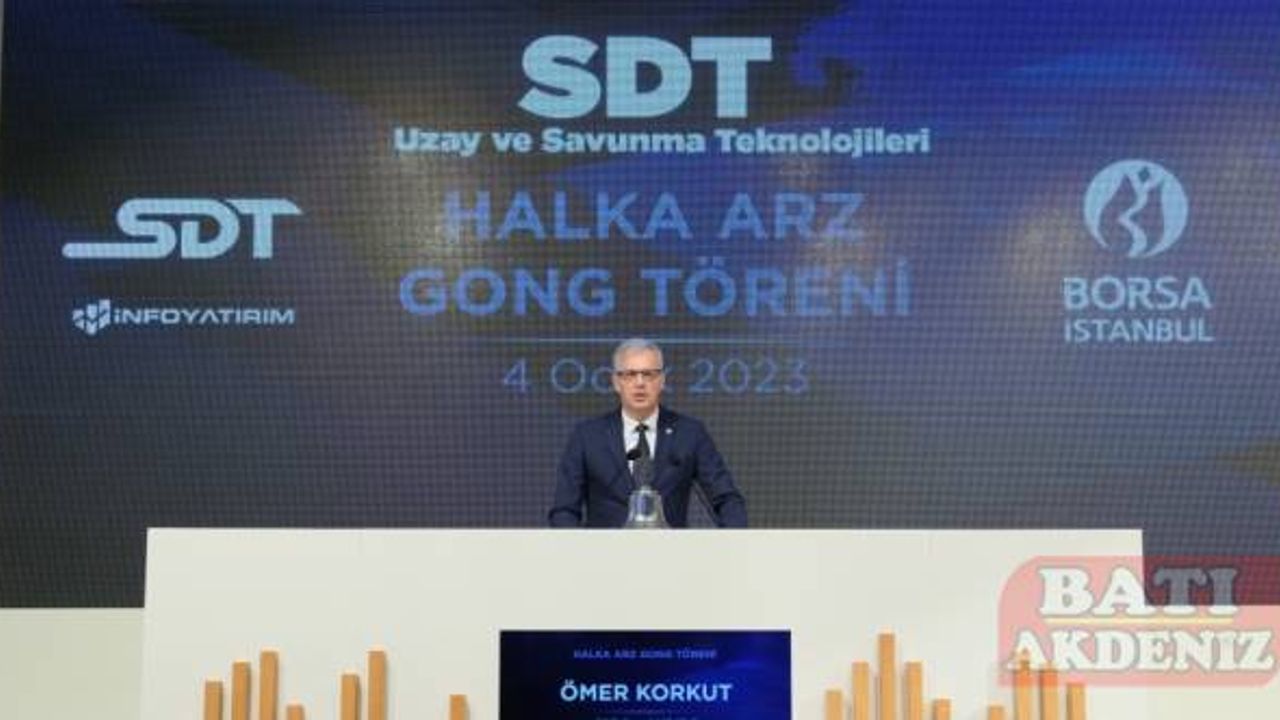 Borsa İstanbul’da gong SDT Uzay ve Savunma Teknolojileri için çaldı