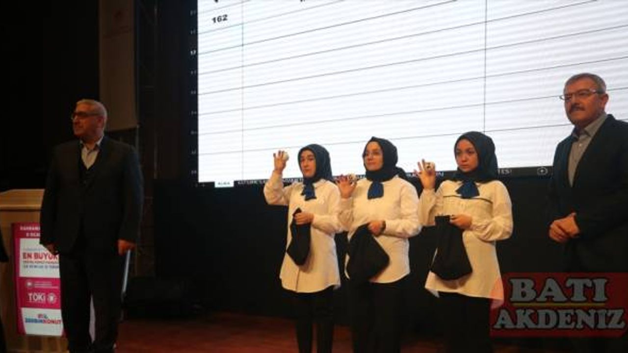 Kahramanmaraş'ta "İlk Evim, İlk İş Yerim" projesiyle yapılacak konutlar için kura çekildi