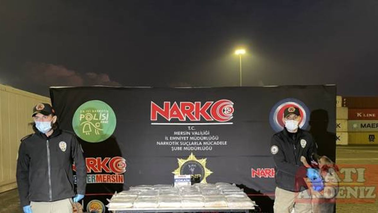 Mersin Uluslararası Limanı'nda 45 kilogram kokain yakalandı