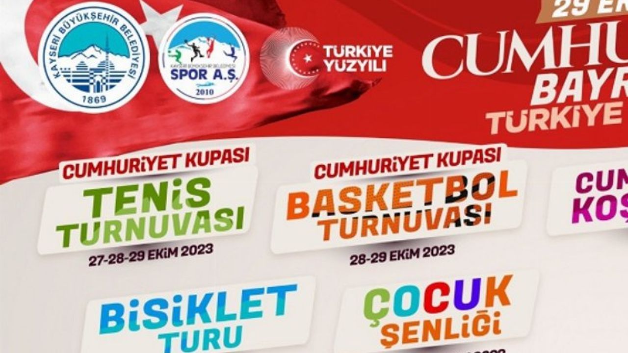 Kayseri'de Cumhuriyet coşkusu