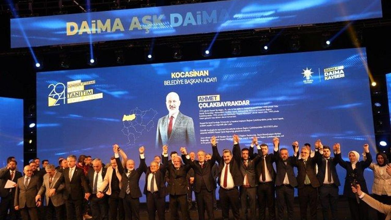 Kayseri Kocasinan'da Ahmet Çolakbayrakdar yeniden aday
