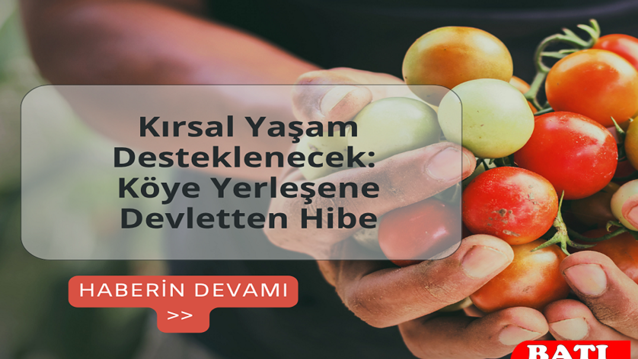 Kırsal Yaşam Desteklenecek: Köye Yerleşene Devletten Hibe