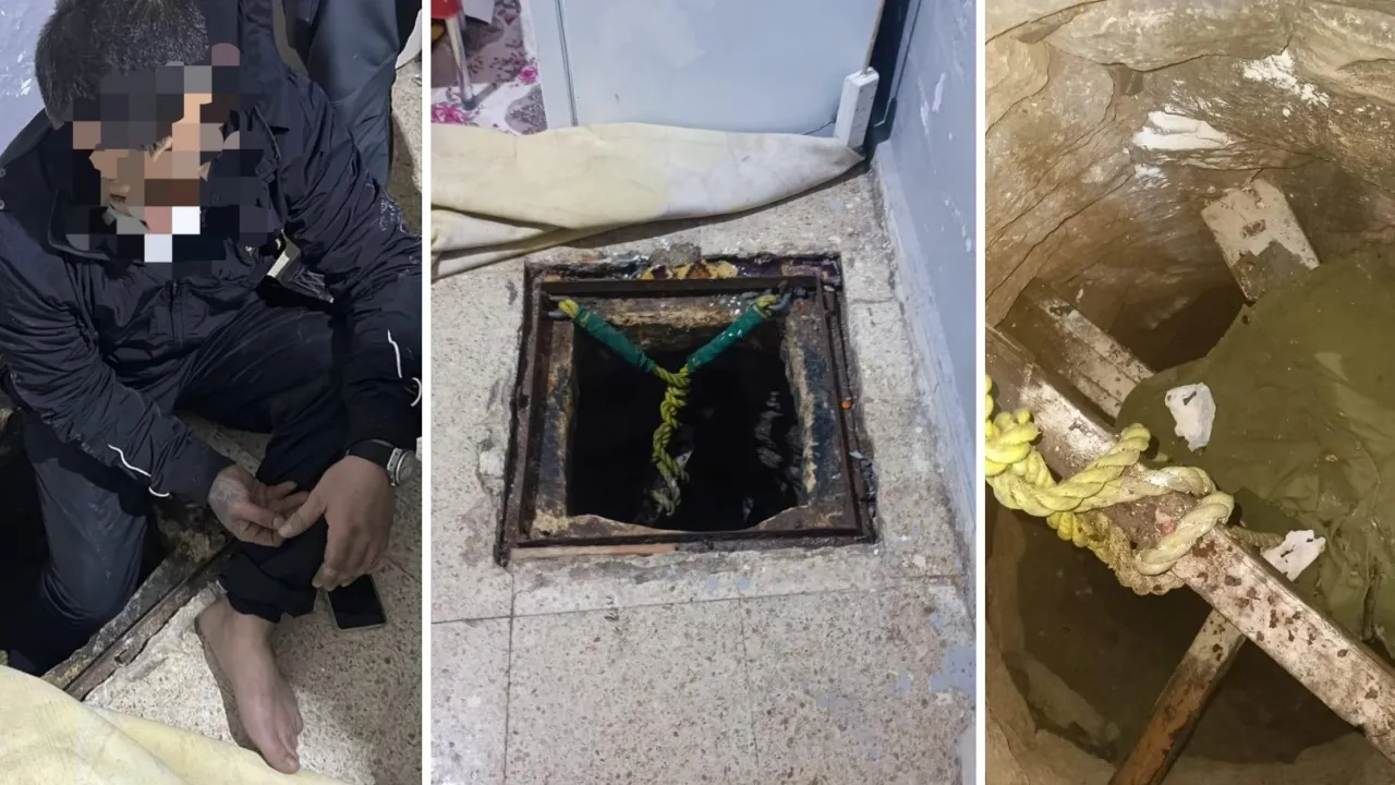 Kilis'te kuyuda saklanan firari yakalandı!