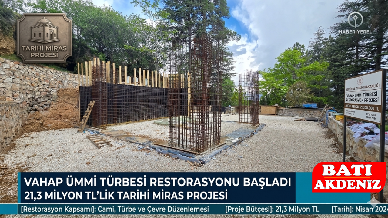Vahap Ümmi Türbesi Restorasyonu Başladı: 21,3 Milyon TL’lik Tarihi Miras Projesi