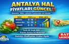 Antalya Halinde 9 Ocak 2026 Güncel Piyasa Fiyatları Açıklandı