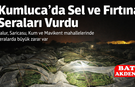Kumluca’da Sel ve Fırtına Seraları Vurdu