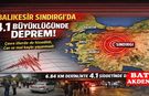 Balıkesir Sındırgı’da 4.1 Büyüklüğünde Deprem