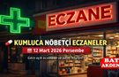 Kumluca Nöbetçi Eczaneler | 12 Mart 2026 Perşembe Kumluca’da Hangi Eczaneler Nöbetçi?