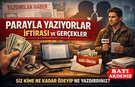 “Parayla Yazıyorlar” İftirası ve Gazeteciliğin İtibarı