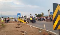 Kumluca Obalar Kavşağında Trafik Kazası