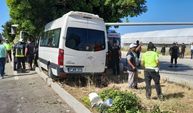 Rus Turistleri taşıyan minibüs kaza yaptı