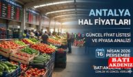 Antalya Toptancı Hali'nde 16 Nisan 2026 Perşembe günü piyasa nasıl?