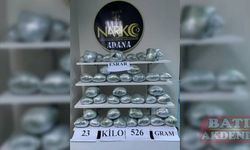 Adana'da kamyonda 23 kilo 526 gram esrar ele geçirildi
