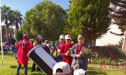 Akdeniz Üniversitesinde parçalı güneş tutulması teleskopla gözlemlendi