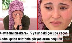 4 evladını bırakarak 15 yaşındaki çocuğa kaçan kadın, canlı yayında hıçkırıklara boğuldu