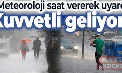 Antalya'nın batısı için kuvvetli yağış uyarısı