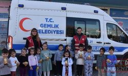 Bursa Gemlik'te anaokuluna 'sağlıklı' ziyaret