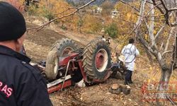 Kahramanmaraş'ta devrilen traktörün sürücüsü öldü