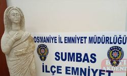 Kanalizasyon kazısında tarihi nitelikte olduğu değerlendirilen heykel bulundu