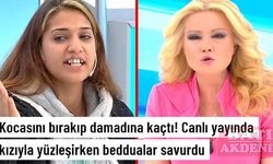 Kocasını bırakıp damadına kaçan anne, canlı yayında kızıyla yüzleşirken beddualar savurdu
