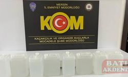 Mersin'de 1 milyon makaron ve 40 litre etil alkol ele geçirildi