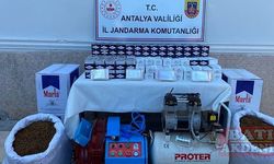 Antalya'da kaçak sigara ve tütün operasyonunda 2 zanlı yakalandı