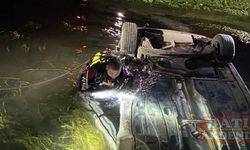 Antalya'da su kanalına düşen otomobilin sürücüsü öldü