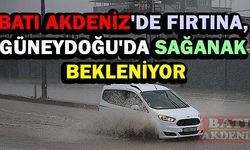 Batı Akdeniz'de fırtına, Güneydoğu'da sağanak bekleniyor