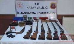 Hatay'da ruhsatsız 7 av tüfeği ve tabanca ele geçirildi