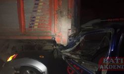 Kahramanmaraş'ta kamyona arkadan çarpan kamyonetteki  5 kişi yaralandı