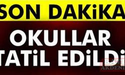 Kumluca'da okullar tatil edildi
