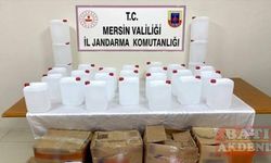 Mersin'de 350 litre kaçak etil alkol ele geçirildi